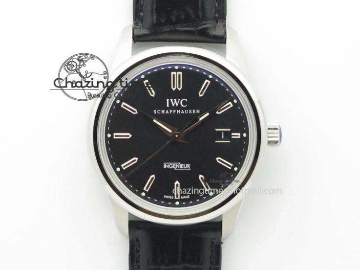 MIROTIME 0215 Soft Pilot Chrono 3777 43mm ZF 1:1 Best Edition Black Dial On Black Leather Strap A 7360